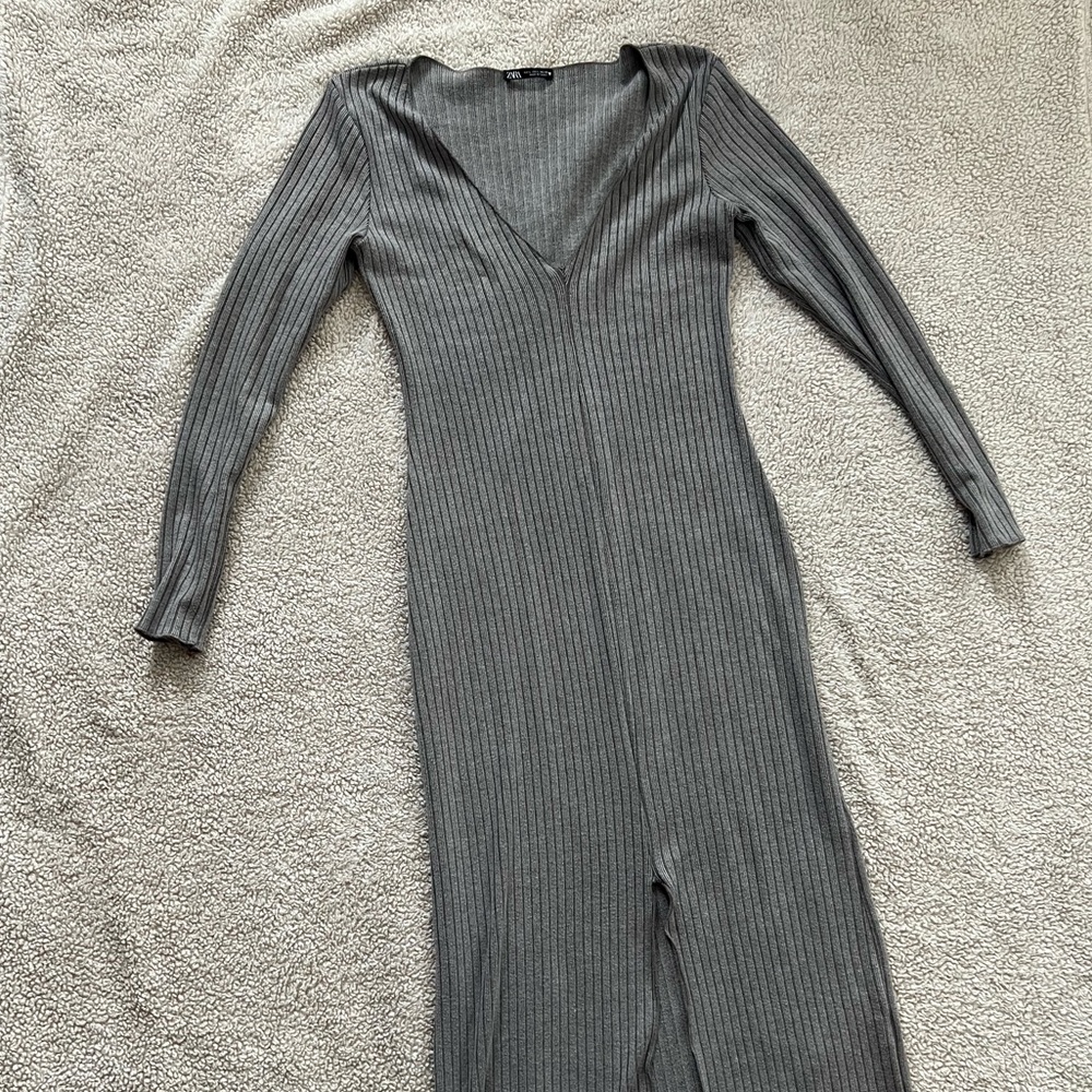 Zara Body-con Ribbed Midi - Picture 3 of 12